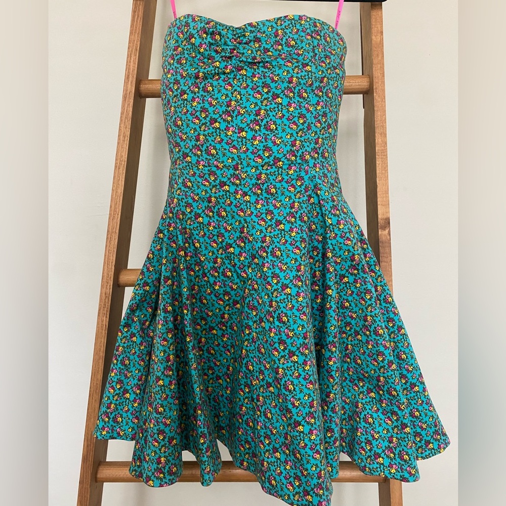 Rare Betsey Johnson strapless Dress